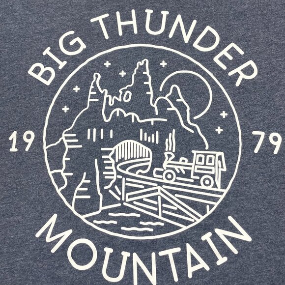 Disney Big Thunder Mountain Short Sleeve Tee Shirt Women's Large - Picture 2 of 6